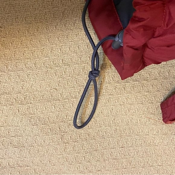 The North Face Men’s red maroon Nuptse 700 down Retro Puffer Jacket large - Picture 7 of 12